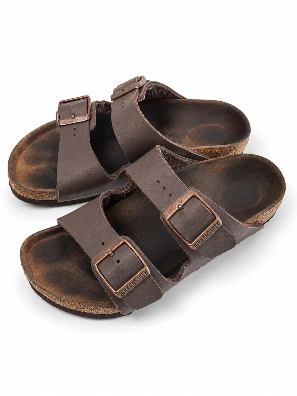 Kids Birkenstock Arizona Two-Strap Sandals in Mocha